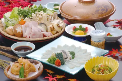 臼杵百年老店厚切虎河豚生魚片